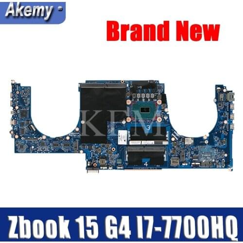 High quality For Zbook 15 G4 Laptop motherboard 921047-601 CPW50 LA-E161P WIth SR32Q I7-7700HQ CPU 100% full Tested