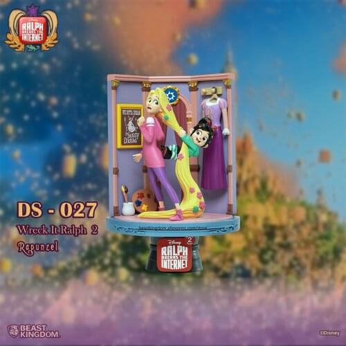 Beast kingdom Disney Wreck-It Ralph 2 Ralph Breaks the Internet Tangled Rapunzel Garage Kits Model Kits Collecting gift toys