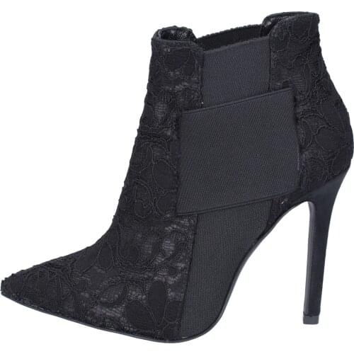 ISLO ankle boots woman black fabric