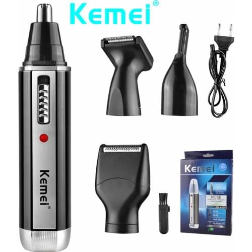 Kemei 4 in 1 Electric Shaver Hair Shaving Rechargeable Razors Nose Hair Trimmer Multifunction Men Face Care Washable KM-6630