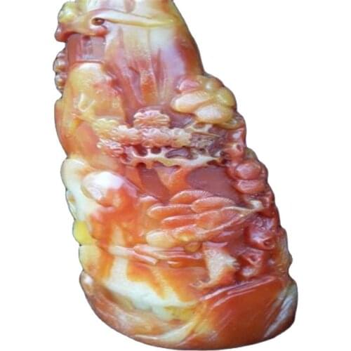 China shoushan stone old Hand carved Decoration Statue