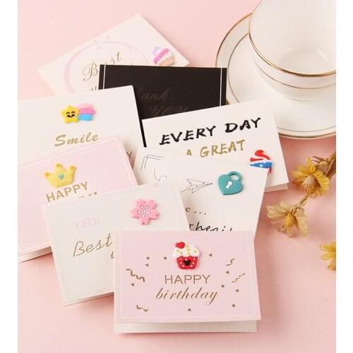 Creative 3D greeting card Valentines Day greeting card Flower greeting card Baking cards Birthday card Thank you card