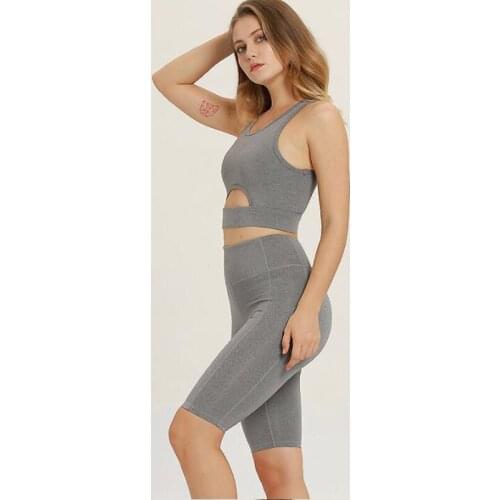 Custom Logo Crop Tops Tank Women Design Leggings Girls Running Sports Fitness Yoga Set Dry Fit Gym Wear