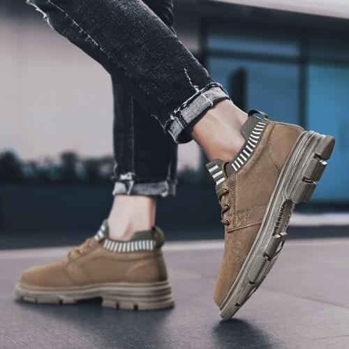 Sneakers flat shoe spring masculino men shose casuales sapato safety de sport white mens footwear boots leather leisure slip on