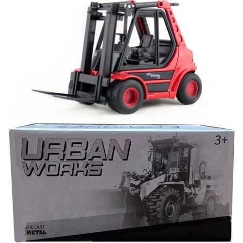 DieCasts Car Modles Alloy Auto Mobile Vehicle Engineering Fork Lift Trucks Car Toys for Children