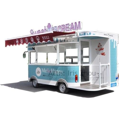Factory Outlet Electric Food Truck Ice Cream Cart Mobile Food cart, Ice Cream Food Vehicle