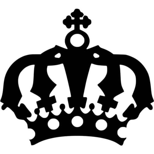 Creative Crown Fun Car Sticker PVC Personalized Body Window Fashion Exquisite Applique Waterproof Decoration Customizable Colors