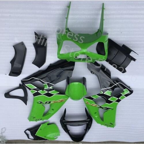 Green black For Kawasaki NINJA ABS Fairing Bodywork Kit Fit ZX6R 03-04 Motorcycle Fairing (Injection molding)