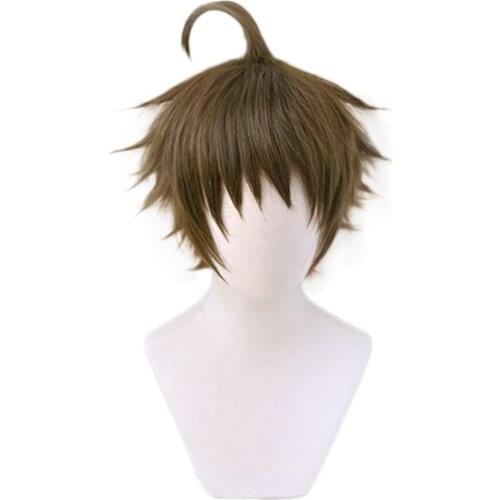 Anime Danganronpa Hinata Hajime Short Wig Cosplay Costume Dangan Ronpa Heat Resistant Synthetic Hair Men Wigs