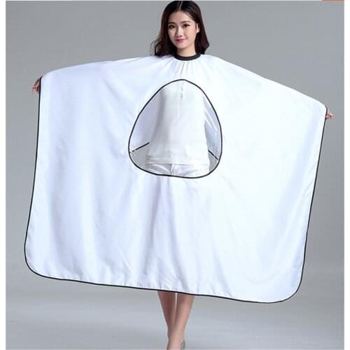Salon Hair Cut Hairdressing Barbers Hairstylist Cape Gown Waterproof Barber Cover Cloth Transparent Watch phone Hair Covers