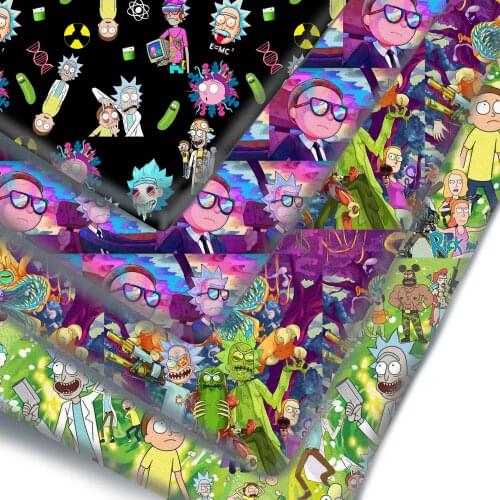 Half Yard Polyester Cotton Fabric Dog Puppy Cartoon Character Print Fabric For Tissue Kids Home Textile DIY Crafts Supplier