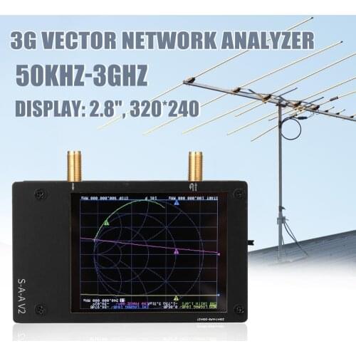 Portable S-A-A-2 NanoVNA V2 Antenna Analyzer Shortwave 3G Vector Network Analyzer HF VHF UHF with Housing