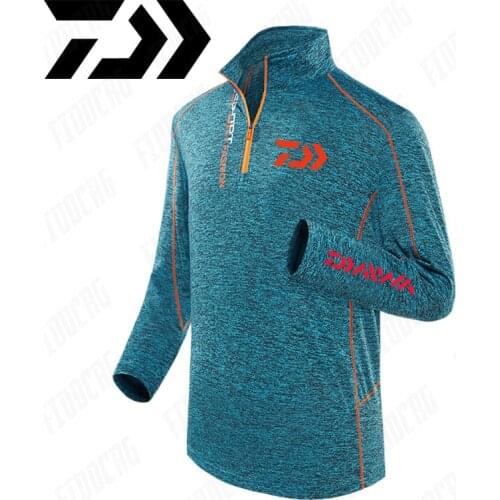 2021 New Daiwa Fishing Shirt Breathable Fishing Clothing Men Waterproof Fishing Shirts Long Sleeve Quick Drying Fishing Clothes