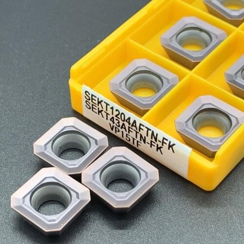 SEKT1204 AFTN FK VP15TF 10pcs CNC Lathe Lnternal Metal Turning Tool SEKT 1204 UE6020 US735 Carbide Insert Cutting