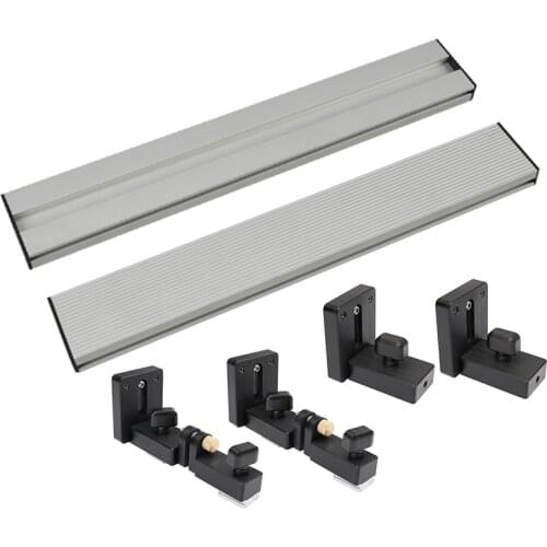 Woodworking Profile Fence and T Track Slot Sliding Brackets Miter Gauge Fence Connector for Table Benches Woodworking Router/saw