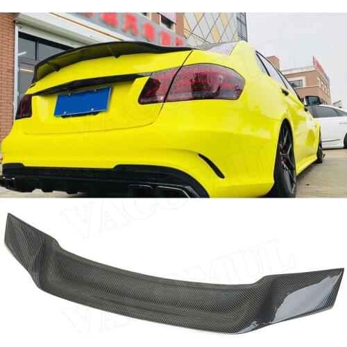 Carbon Fiber Rear Spoiler For Mercedez Benz E Class W212 E63 E200 E260 E300 E350 Sedan 2010-2016 FRP Trunk Boot Lid Wings