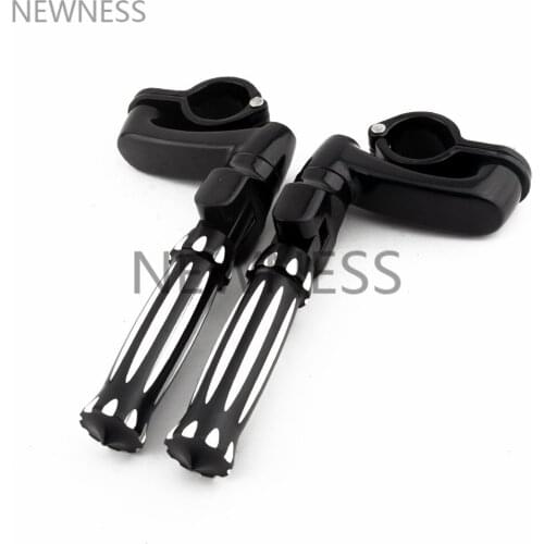 Motorcycle Engine Guard 1-1/4 " 32mm Angled Adjustable Highway Peg Mount Foot Pegs Footpeg Clamps For Haley Honda Suzuki