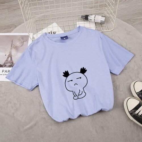 Cartoon Women T-shirt 100% Cotton Casual Oversized T Shirt Hip Hop Funny Graphics Harajuku Tshirt for Lady Cute Girl Top T-shirt