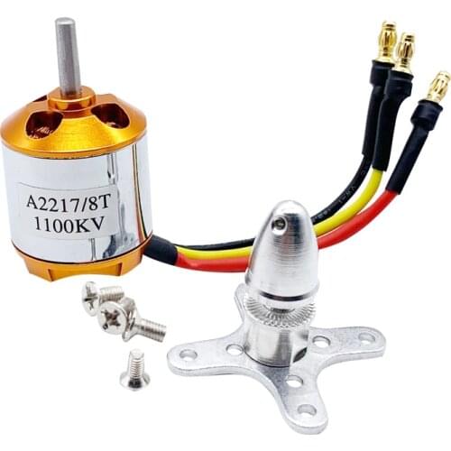 XXD A2217 950/1100/1250/1500/1750/2300/2700/3500KV 2-4S Brushless Motor with Banana Plug for RC Multirotor Airplane Fixed-wing