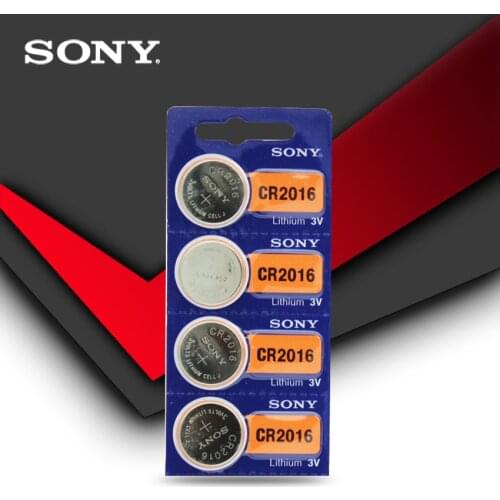 4pcs/lot SONY 3V Lithium Coin Cells Button Battery DL2016 KCR2016 CR2016 LM2016 BR2016 High Energy Density