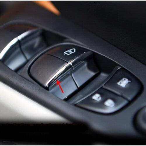 7pc for NISSAN KICKS 2017 Glass switch Sequins Glass window elevator Sequin window lifting frame