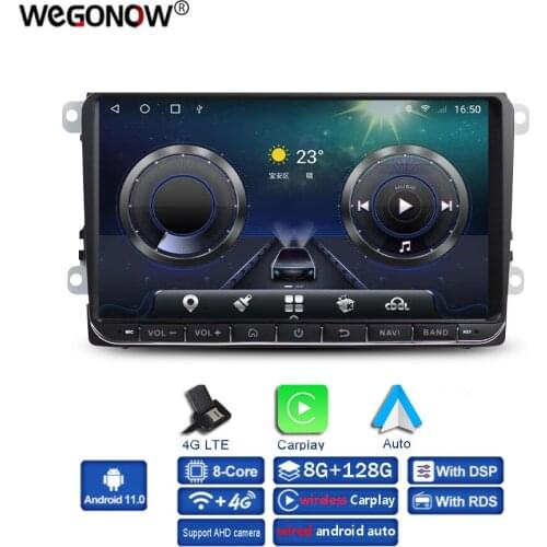 9" Carplay DSP Android 10.0 6G +128G 4G LTE Car DVD Player GPS WIFI Bluetooth Radio For VW Golf Polo Jetta Tiguan Passat octavia