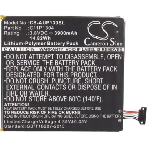 Cameron Sino 3900mAh battery for ASUS K00L K013 K01G M80T M81C ME173X Me176 ME176C ME176CX ME180A ME1Pn51 Memo Pad 7