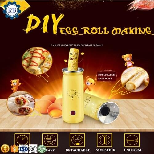 Automatic Eggs Roll Maker Mini Electric Egg Boiler Cooker Cup Omelette Breakfast Making Machine Tools Egg Master Sausage Burrito