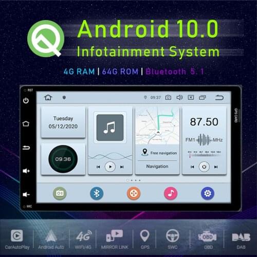 JSTMAX 9" Android 10.0 Car GPS Player For Toyota corolla fortuner estima innova Prius 2017 2018 Auto Stereo Multimedia Player