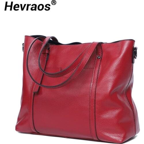 Large Capcity Women Handbag Real Genuine Leather Female Shoulder Shopper Bags Big Totes Bag Fashion Ladies Hand Bag High Quality