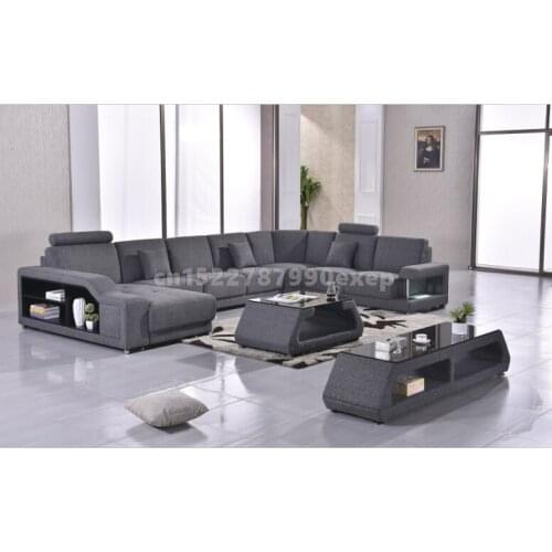 Sofas for living room corner sofa u shap sectional with fabric sofa set
