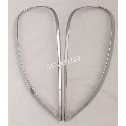 For Mercedes-Benz M-Class W163 ML 1997-2005 ABS Chrome Head Light Lamp Cover Trim Frame Protector Sticker Car Styling Accessory