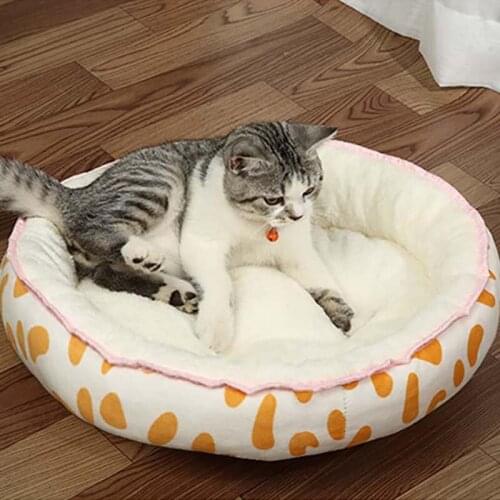 Four Seasons General Square and Round Pet Litter Winter Warm and Soft Cat Litter Deep Sleep Dog Bed Pet Supplies Puppy or Kitty