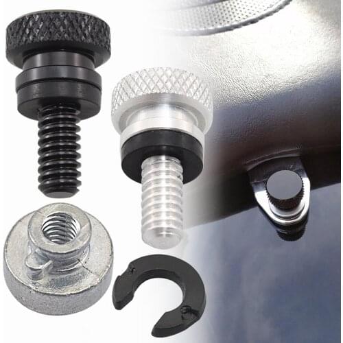 Moto Mini Rear Fender Seat Bolt Screw Nut License Plate Mount Knob Cover For Harley Street Glide Road Glide Iron 883 1200