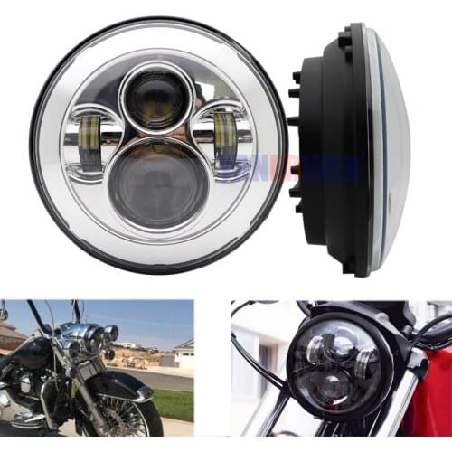 Motorcycle headlight 7 Inch Motorcycle Projector Hi/Lo LED Light Bulb Headlight motorcycle accessories led light high low beam
