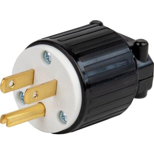 Nema 5-15p United States 3 pin self-wiring male plug,NEMA 5-15 US Standard Industry Anti-shedding Self-wiring Plugs,125V