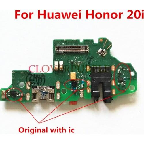 Original Dock Connector USB Charging Port Board for Huawei Honor 20i Charger Flex Cables Replacement Parts