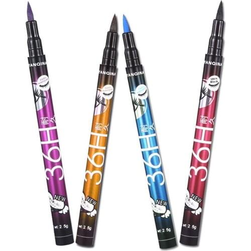Pro Eyeliner Pencil Black/Brown/Purple/Blue Waterproof Long-lasting Liquid Eyeliner Pencil Pen Eye Liner Makeup Tools
