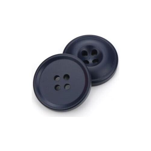 Free shipping 30pcs/lot Navy blue resin buttons 4-holes joker sweater windbreaker suit coat buttons clothes buttons 15mm-30mm