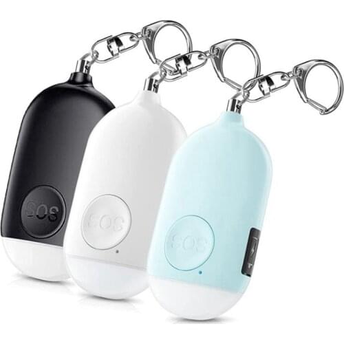 3 Pcs Safe Sound Personal Alarm,130DB Keychain Alarm Security Alarm With Mini Emergency LED Light For Women Kids Elderly