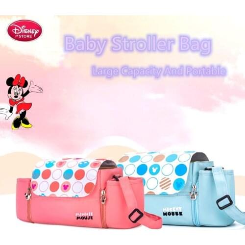 Disney New Childrens Diaper Bag Stroller Bag Portable Mummy Bag Multifunctional Stroller Accessories Maternal And Baby Bag