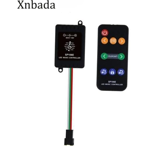 DC5-12V SP106E RGB Led Strip 9keys Music Controller WS2811 /WS2812B /SK6812 Magic Led Tape Digital Colorful Music Controller
