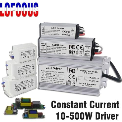 LED Driver 10W 20W 30W 40W 50W 80W 100W 200W 300W Lighting Transformers Power Supply for DIY 10 20 30 50 100 200 300 W Watt Lamp