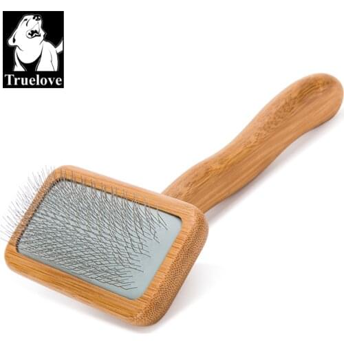 Truelove Pet Square Head Curved Comb Stainless Steel Dog and Cat Accessories for Safe Gentle DIY Grooming TLK20131