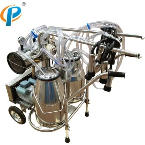 Vacuum Pump Double Buckets Milking-Machine-for-Goat-and-Cow