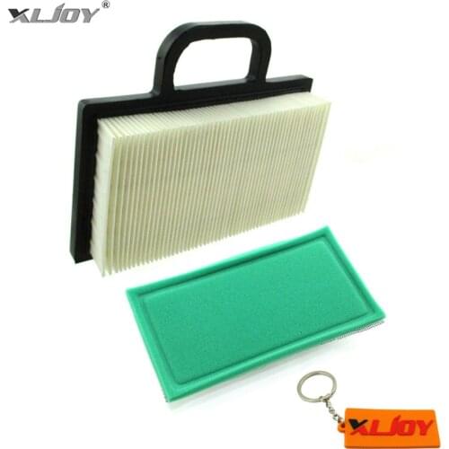 XLJOY Air Filter Set For Briggs & Stratton 405700-407700 for 18 thru 22 HP Intek V-twin engines John Deere D140 and Z425