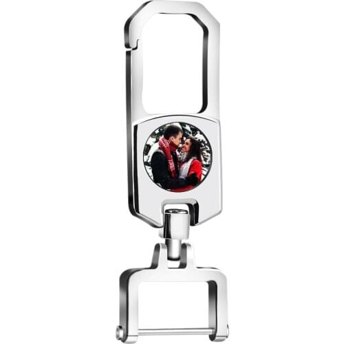 Personalized Key ring Custom Name Photo Keyring Stainless Steel Keyring gift for father husband