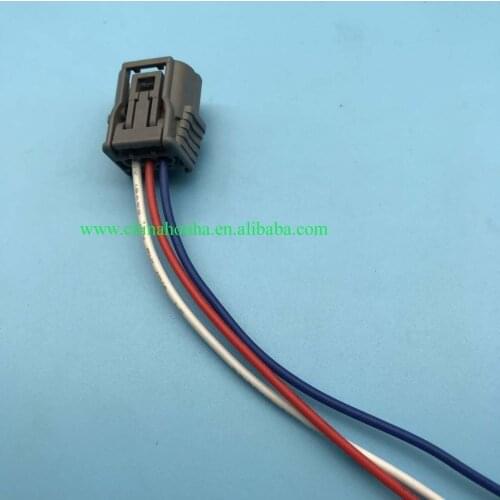 Free shipping 6189-7058 5/10/20/50/100 pcs 3-pin gray car connector Wire Harness