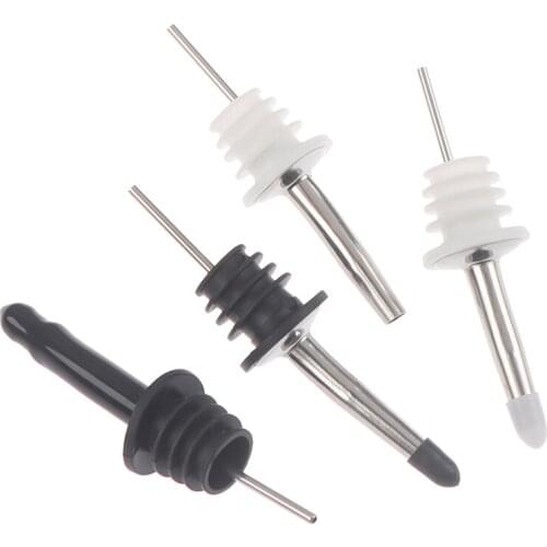 1Pcs Stainless Steel Whisky Liquor Oil Wine Bottle Pourer Cap Spout Stopper Mouth Dispenser Bartender Home Bar Party Accessories