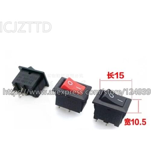 10pcs KA-07 Rocker Switch on-off switch 3A 250V 2Pins DIP 2 Positions 7KA-0007 7KA-07 Copper pins boat rocker switch